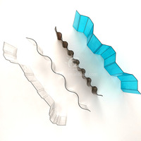 Panneaux de toit en plastique polyacrylate, panneau articulé de mm pour serre