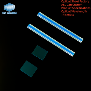 <span class=keywords><strong>Filtre</strong></span> en verre bleu personnalisé 200NM-1100NM pour tiges de guidage de lumière, résistant à la chaleur, pour instruments optiques - Product Image 2