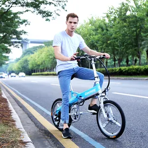 Pliable alimenté par batterie pas cher adulte batterie puissance scooter Mini taille pliant vélo électrique 300W vélo électrique de ville