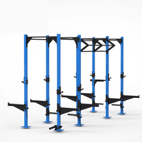 Machine d'entraînement de force tout-en-un, rack à squats multifonctionnel, cage de musculation en acier au carbone pour salle de sport commerciale