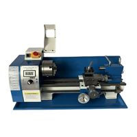 Tour CNC manuel compact en acier inoxydable pour usinage de précision – Mini-machine mécanique économique