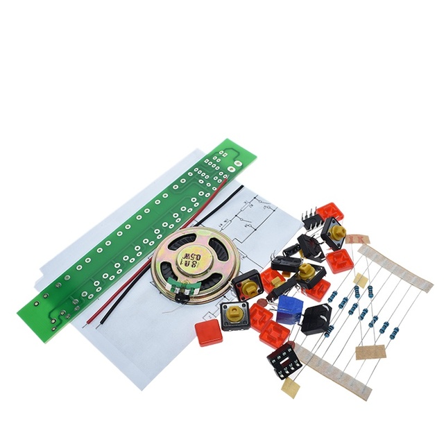 1SET NE555 Component Electronics Electric Piano Organ Module DIY Kit Learn Electronic Principles, Children's Lab