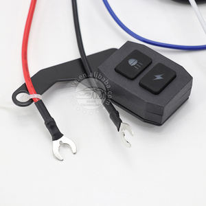 ホット販売オートバイランプワイヤーハーネスアセンブリ1-2ストロボスポットライトスイッチリモートタイプA-D - Product Image 5