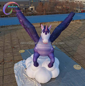 Cheval gonflable géant de la <span class=keywords><strong>mythologie</strong></span> grecque avec décoration de licorne ailée - Product Image 6