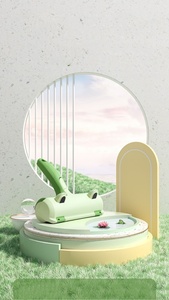 แปรงกำจัดขนสองทิศทางสำหรับสุนัขและแมว ดีไซน์รูปทรงกบ เป็นมิตรกับสิ่งแวดล้อม หวีสำหรับสัตว์เลี้ยงที่จำเป็นสำหรับการทำความสะอาดและดูแลขนสัตว์เลี้ยง - Product Image 3