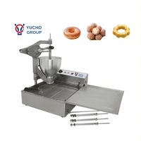 Vente chaude entièrement automatique boule industrielle fleur anneau Mochi beignet friture manuel beignet Machine