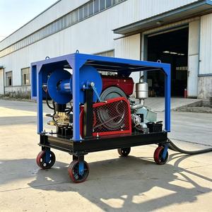 Nueva Máquina de Limpieza de Tuberías de Alta Presión Diésel de 25 HP y 20 MPa para <span class=keywords><strong>Desatascar</strong></span> Tuberías de Alcantarillado y Limpiar Aguas Residuales - Product Image 3