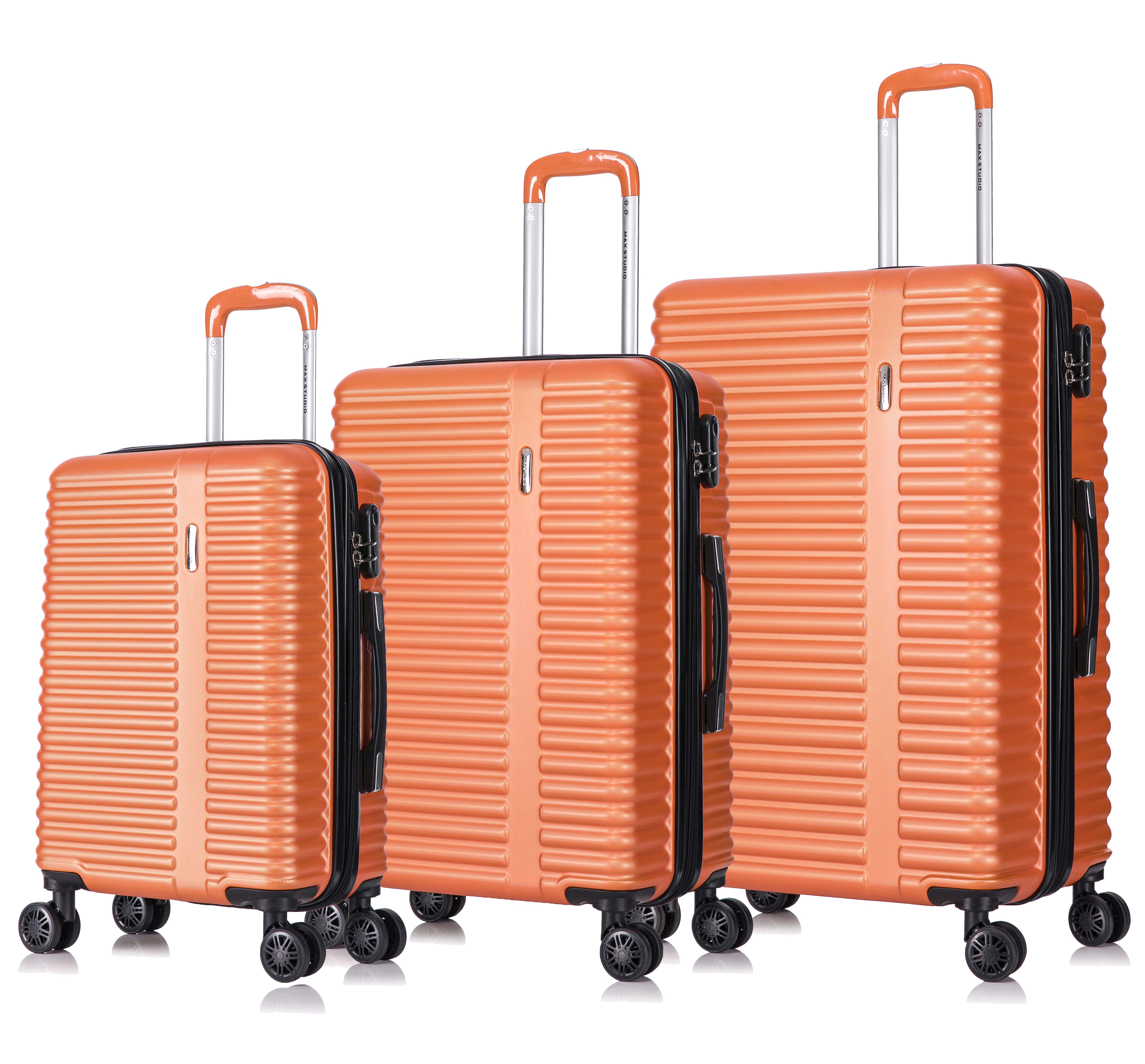 Durable orange luggages for Business Travelers: Quality Style