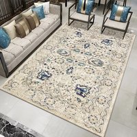 Rétro Lumière Luxe Marocain Grande Surface Tapis Fantaisie Moelleux Tapis Lavable en Machine pour Salon Tapis Chambre