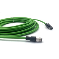 Cable de Bus de Campo SVLEC EtherNet/IP EtherCAT Profinet, Cableado M12 a RJ45 de Doble Extremo, Blindado