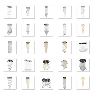 Moderne gouden chromen restaurant huisdecoratie hotel bruiloft kristallen plafondlamp hanglamp kristallen kroonluchter - Product Image 3