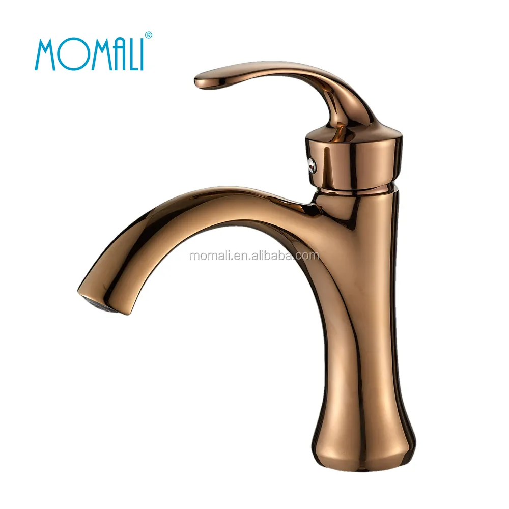 Momali new design luxury copper antique brass rose gold oil rubbed basin faucet mixer for bathroom