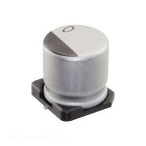 Condensateur SMD à montage en surface 33 µF 20 % 100 V, canal fabricant UCZ2A330MCL1GS, condensateur en aluminium 33 µF - Product Image 1