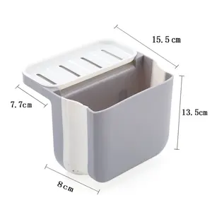 Panier de vidange d'évier de cuisine rétractable à ventouse, support de rangement suspendu pour déchets humides/secs, organisateur de déchets en plastique, séparateur de piscine à déchets - Product Image 5