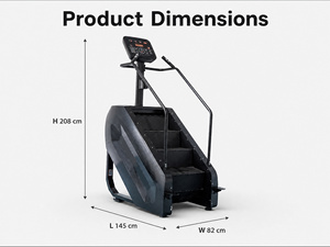<span class=keywords><strong>Máquina</strong></span> de subir <span class=keywords><strong>escaleras</strong></span> vertical giratoria con pantalla LCD, sensores de pulso y resistencia ajustable para ejercicios de modelado corporal - Product Image 4
