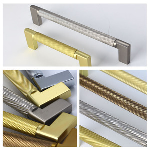 Новейшая китайская новая модель Т-образная кухонная ручка, золотые алюминиевые накатные дверные ручки шкафа - Product Image 6