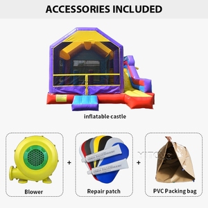 Casa Inflable Comercial Grande con Tobogán para Eventos al Aire Libre y Casa Inflable Grande con Tobogán - Product Image 2