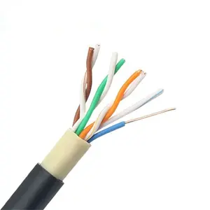 cat5 UTP cat5e copper 24AWG double jacket PVC PE jacket cat 5e outdoor telephone network CAT 5 cable