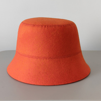 Chapeau de sauna en feutre de laine léger, isolant, résistant à la vapeur et durable, pour bain russe, spa et usage domestique, avec broderie de type bob