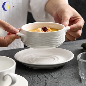 <b>White</b> Ceramic Steamed Egg Dessert Bowl Small Soup Cup for Stewed Egg Tableware - Product Image 2