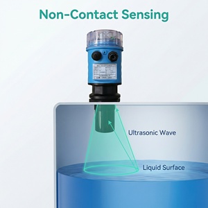 Integrated IP66 <strong>Ultrasonic</strong> <strong>Level</strong> <strong>Gauge</strong> with 0.5% Accuracy ABS Material 1-Year Warranty for Wastewater Chemical Tank Monitoring - Product Image 4