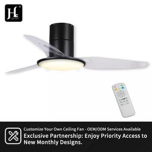 Ventilateur de plafond 42/52 pouces avec éclairage pour bâtiments bas, télécommande, LED à changement de couleur, moteur en cuivre fin - Product Image 6