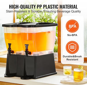 Ticari 2-Tank meyve suyu dağıtıcı partiler ve oteller için temizle dokunun plastik içecek makinesi - Product Image 4