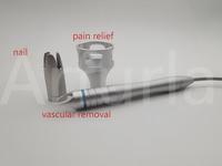Poignée de traitement des veines vasculaires 980 nm avec têtes de traitement de physiothérapie pour le rajeunissement cutané et l'élimination des mycoses des ongles