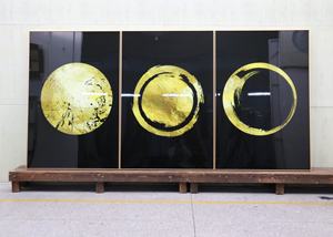 La pittura <span class=keywords><strong>su</strong></span> misura della resina decora la stampa UV della pittura della porcellana della struttura di progetto dell'hotel sulla pittura acrilica - Product Image 4