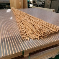 Panel de Policarbonato de 8mm y 10mm, Paneles de Bambú Tipo Lámina, Panel Hueco Tipo Bambú con Lámina de Policarbonato