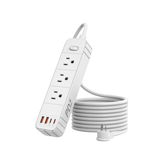 USA Standard Power Strips with 3-Ac Outlet 10A 15A USB 5-Way 2U2C Extension Lead 1.5m/5m Cable 3 Outlets Plugs Sockets