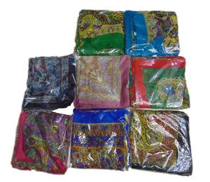 Écharpes en mousseline de polyester 100x100 cm Écharpe carrée - Product Image 6