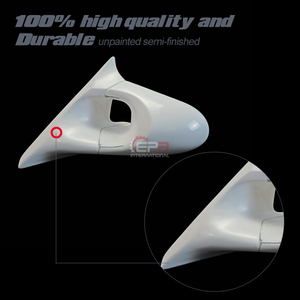 Rétroviseur de remplacement en fibre de verre non peint pour EPR Fairlady Z Z33 350Z, ajustement parfait (véhicule conduite à gauche), garantie 3 mois - Product Image 2