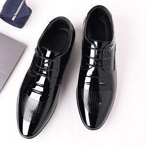 Zapatos de vestir de cuero para hombre, nuevos zapatos de cuero con punta en pico para otoño, zapatos formales de negocios de caña baja, zapatos de cuero de talla grande. - Product Image 3