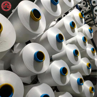 Fil texturé en Polyester étiré DTY 150/48 blanc brut pour tissus tissés et tricotés