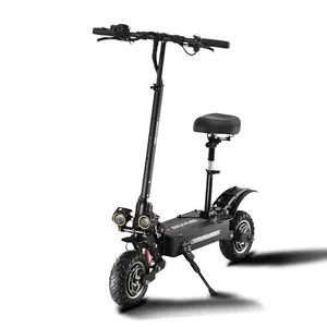 İngiltere avrupa depo 2021 10 inç 3200W 5600W tek ve çift Motor çin yetişkin katlanır elektrikli Scooter/escooter için satış