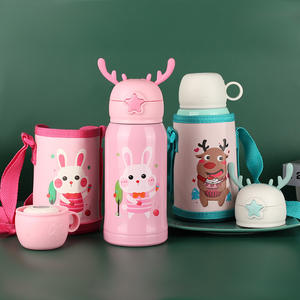 กระติกน้ำสุญญากาศสำหรับเด็กเกรดทางการแพทย์ทำจากสเตนเลสพร้อมเขากวาง - Product Image 1