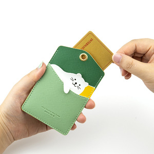 Llavero de Cuero PU con Diseño de Animal de Dibujos Animados, Porta Tarjetas de Identificación, Impresión Serigráfica, Forma Irregular, Regalo Original, Venta al Por Mayor - Product Image 4