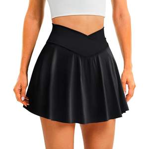 DLOODA Mujer Tenis Athletic Skort Transpirable Poliéster Plisado Pantalones Cortos con Bolsillos Vestido OEM para Niñas - Product Image 3