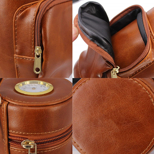 Ea336 xách tay với Cutter lưu trữ phụ kiện sang trọng Humidor hộp da chủ Logo Túi du lịch xì gà trường hợp - Product Image 4