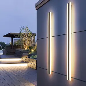 LNJAMI Long Strip IP65 Waterproof Modern Linear LED applique da parete luci LED lampade da parete per esterni da giardino