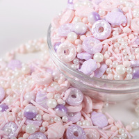 100G essbare Streu sel gemischt für Eis/Kuchen/Cupcake Dekoration Valentinstag Pink Sprinkle