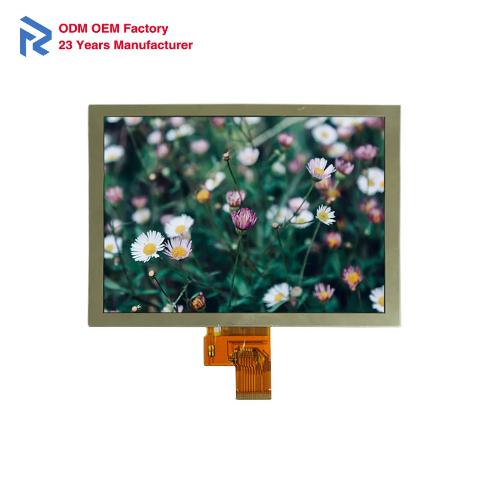 Panneau d'affichage spécialisé avec module LCD TFT transparent TP 8.0 pouces 1024x768 pour les équipements énergétiques et minéraux