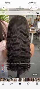 Perruque synthétique vague d'eau avec dentelle frontale 13x4 avec WT Piano Color Boho Braids Human Hair Feel - Product Image 3