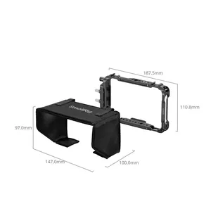 Kit de Soporte para Monitor SMALLRIG 3788B para Ninja <span class=keywords><strong>V</strong></span>/Ninja <span class=keywords><strong>V</strong></span>+, Jaula de Protección de Aleación de Aluminio, Parasol, Protector de Pantalla, Carcasa <span class=keywords><strong>Atomos</strong></span> - Product Image 2
