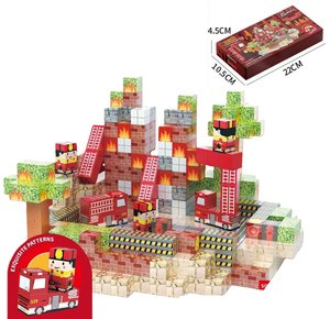 Estación <span class=keywords><strong>de</strong></span> <span class=keywords><strong>Bomberos</strong></span> Creativa, 100 Piezas, Bloques <span class=keywords><strong>de</strong></span> Construcción Mágicos, Cubos <span class=keywords><strong>de</strong></span> Construcción DIY, Kit <span class=keywords><strong>de</strong></span> Construcción, Juguetes Educativos STEM - Product Image 4