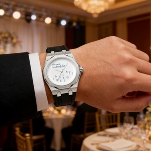 Fabricante de Relojes Personalizados, Proveedor de Relojes de Pulsera Económicos, Relojes de Lujo de Silicona a Prueba de Agua para Hombre, para Quienes se Importan, ya sea que estoy ya tarde - Product Image 3