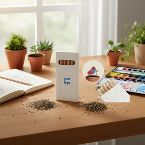 Juego de Lápices de Madera Plantables Ecológicos de Marca Blanca, Modernos, con Semillas, Personalizados, Regalos Promocionales para el Día de la Tierra, Arte Creativo - Product Image 2