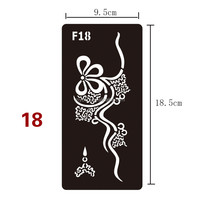 Pochoir de pâte de tatouage au henné Mandala temporaire auto-adhésif réutilisable personnalisé pour les tatouages de pulvérisation de jus de doigt d'art corporel peints à la main