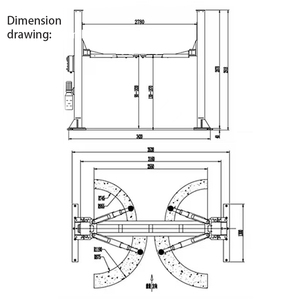 Hot Bán 4T Của Nhãn Hiệu Phát Hành Xe <span class=keywords><strong>2</strong></span> Bài Lift Xe Nâng Tự Động Hoist Xe Nâng Lên Cho Xe Hội Thảo CE Chứng Nhận Xe Thiết Bị - Product Image 5